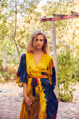 Sunset Dream Kimono/ Wrap dress - Unique (Imperfect piece)