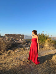 Coral Lycra Sufi dress/skirt