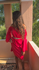 Cotton Dress- Red