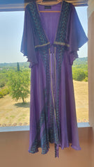 Purple Kimono - Upcycled Silk