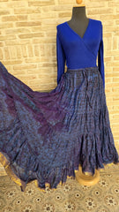 Autumn Set - Upcycled Silk Skirt and Lycra Top