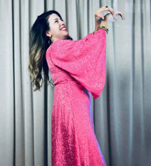 Vestido Cruzado Kimono - Rosa Coral