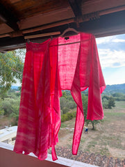 Saraswati Set_  Butterfly Top and Skirt_ Pink