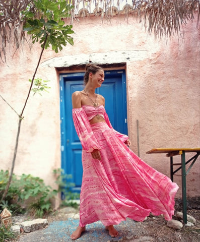 Saraswati Skirt - Pink